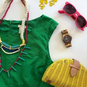 J Crew Silk/cotton blend Dress